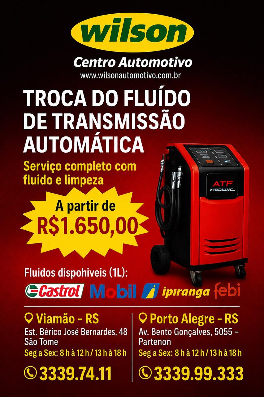 Troca do Fluído Transmissão